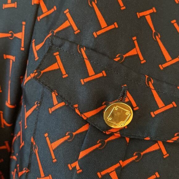 Elizabeth McKay 6 Dress Silk Fall Dress Long Sleeve 6 Classic Equestrian Preppy - Picture 9 of 17